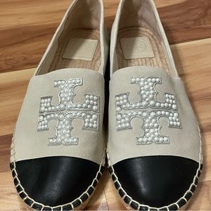 Tory Burch Pearl Espadrilles, Size 8